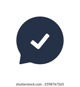 Speech bubble  icon. Solid glyph series icon