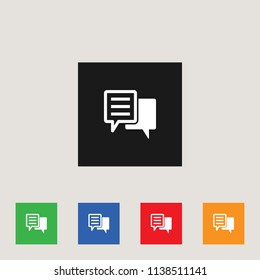 Speech Bubble icon, stock vector illustration, EPS10.