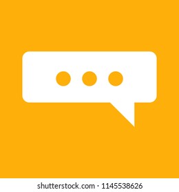 speech bubble icon, stock vector illustration, EPS10.