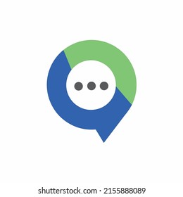Speech bubble icon, suitable for app or software icon
