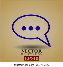 Speech bubble icon or symbol