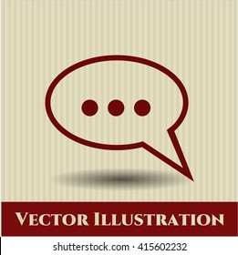 Speech bubble icon or symbol