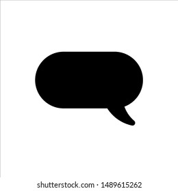 Speech Bubble icon. symbol of chatting, comment or message with trendy flat line style icon for web site design, logo, app, UI isolated on white background. vector illustration eps 10
