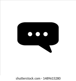 Speech Bubble icon. symbol of chatting, comment or message with trendy flat line style icon for web site design, logo, app, UI isolated on white background. vector illustration eps 10