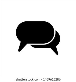 Speech Bubble icon. symbol of chatting, comment or message with trendy flat line style icon for web site design, logo, app, UI isolated on white background. vector illustration eps 10