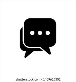 Speech Bubble icon. symbol of chatting, comment or message with trendy flat line style icon for web site design, logo, app, UI isolated on white background. vector illustration eps 10