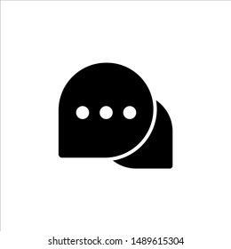 Speech Bubble icon. symbol of chatting, comment or message with trendy flat line style icon for web site design, logo, app, UI isolated on white background. vector illustration eps 10