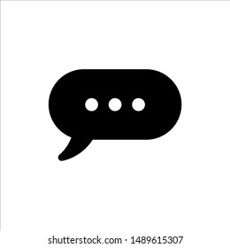 Speech Bubble icon. symbol of chatting, comment or message with trendy flat line style icon for web site design, logo, app, UI isolated on white background. vector illustration eps 10
