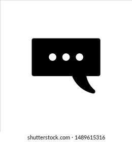 Speech Bubble icon. symbol of chatting, comment or message with trendy flat line style icon for web site design, logo, app, UI isolated on white background. vector illustration eps 10