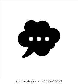 Speech Bubble icon. symbol of chatting, comment or message with trendy flat line style icon for web site design, logo, app, UI isolated on white background. vector illustration eps 10