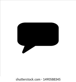Speech Bubble icon. symbol of chatting, comment or message with trendy flat line style icon for web site design, logo, app, UI isolated on white background. vector illustration eps 10