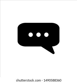 Speech Bubble icon. symbol of chatting, comment or message with trendy flat line style icon for web site design, logo, app, UI isolated on white background. vector illustration eps 10