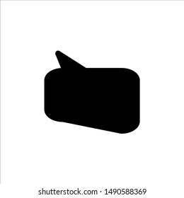 Speech Bubble icon. symbol of chatting, comment or message with trendy flat line style icon for web site design, logo, app, UI isolated on white background. vector illustration eps 10