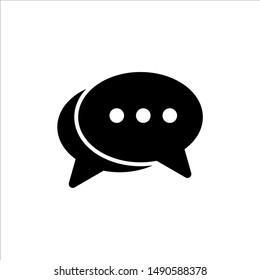 Speech Bubble icon. symbol of chatting, comment or message with trendy flat line style icon for web site design, logo, app, UI isolated on white background. vector illustration eps 10