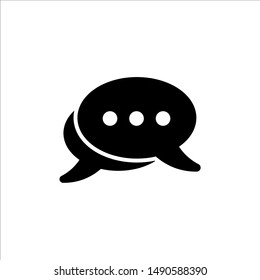 Speech Bubble icon. symbol of chatting, comment or message with trendy flat line style icon for web site design, logo, app, UI isolated on white background. vector illustration eps 10