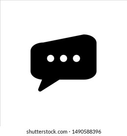 Speech Bubble icon. symbol of chatting, comment or message with trendy flat line style icon for web site design, logo, app, UI isolated on white background. vector illustration eps 10