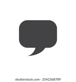 Speech bubble icon Symbol mark in filled style