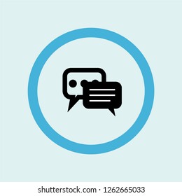 speech bubble icon symbol. Premium quality isolated speech bubble vector icon in trendy style. speech bubble element.