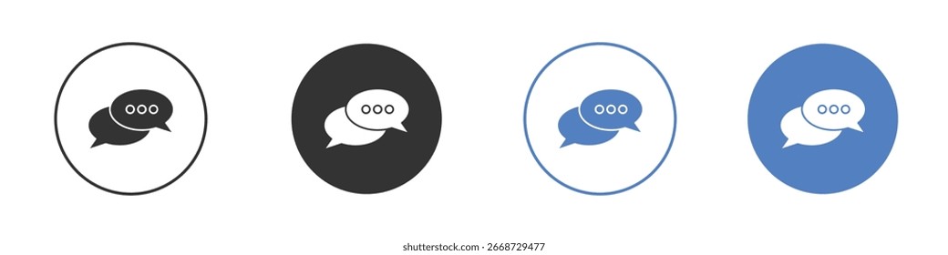 Speech bubble icon symbol. Quality design element.