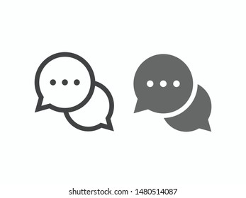 Speech bubble icon symbol vector