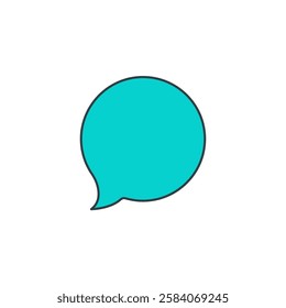 Speech Bubble icon symbol vector illustration isolated on white background
