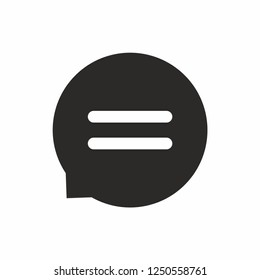 Speech bubble icon. Talk symbol. Chat  communication sign. Vector