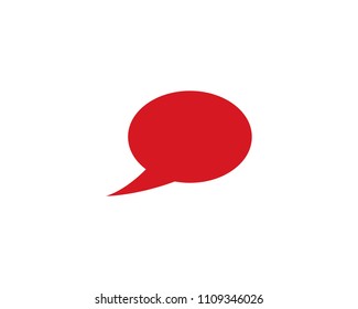 Speech bubble icon  template vector illustration