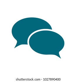 speech bubble icon in trendy flat style 