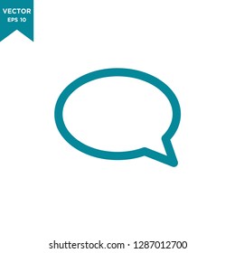 speech bubble icon in trendy flat style 