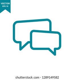 speech bubble icon in trendy flat style 