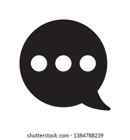 Speech bubble icon in trendy flat style design. Vector graphic illustration. Speech bubble icon for website design, logo, app, and ui. Vector file. Pixel perfect. EPS 10.