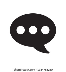 Speech bubble icon in trendy flat style design. Vector graphic illustration. Speech bubble icon for website design, logo, app, and ui. Vector file. Pixel perfect. EPS 10.