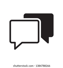 Speech bubble icon in trendy flat style design. Vector graphic illustration. Speech bubble icon for website design, logo, app, and ui. Vector file. Pixel perfect. EPS 10.