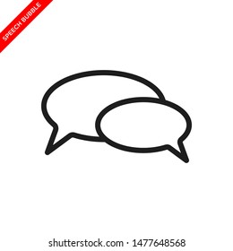 speech bubble icon in trendy flat style, bubble talk icon 