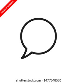 speech bubble icon in trendy flat style, bubble talk icon 