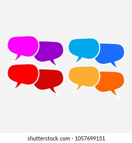 speech bubble icon vector