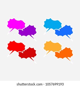 speech bubble icon vector