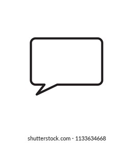 Speech bubble icon vector