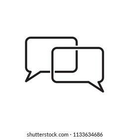 Speech bubble icon vector