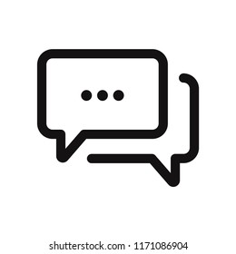 Speech bubble icon vector