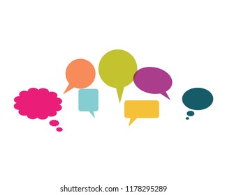 
speech bubble icon vector