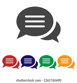 Speech Bubble icon vector