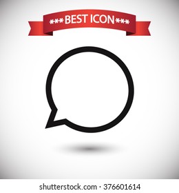 Speech bubble icon vector