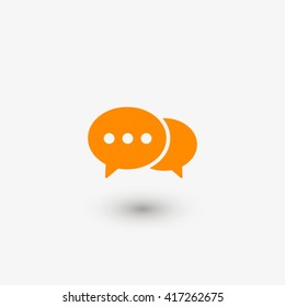 Speech bubble icon vector
