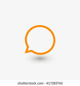 Speech bubble icon vector