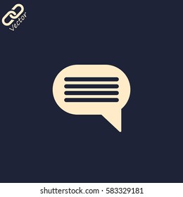 Speech bubble Icon Vector