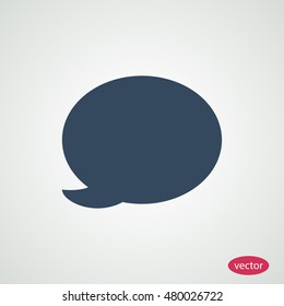 Speech bubble icon, vector best flat icon, EPS