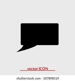 Speech bubble icon, vector best flat icon, EPS