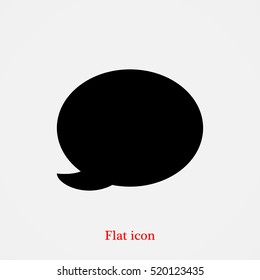 Speech bubble icon, vector best flat icon, EPS