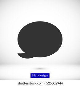 Speech bubble icon, vector best flat icon, EPS